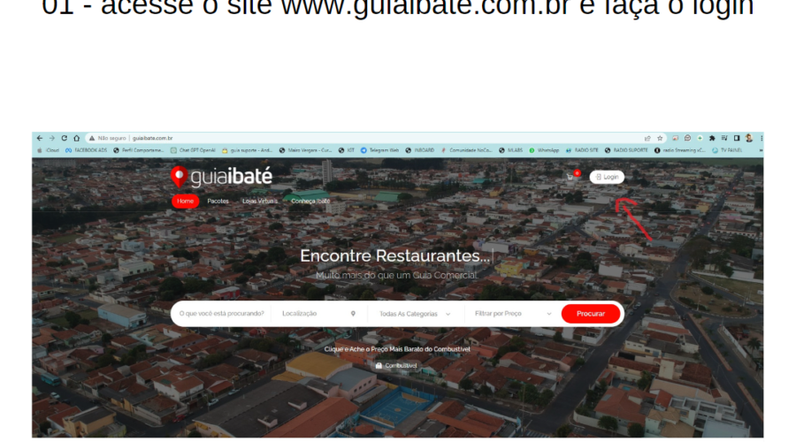 Como cadastrar sua empresa e criar seu anúncio no GuiaIbaté